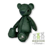 Inside-Out Bear 18" GREEN LEATHER