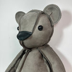 Inside-Out Bear 24" GREY LEATHER