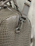 SAMPLE Brown Leather Duffle Bag