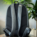 SAMPLE Leather Backpack STEEL/GREEN