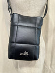 SAMPLE Small Black Leather Crossbody Bag
