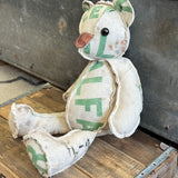 Handmade Inside-Out Bear 18" VINTAGE SEED BAG