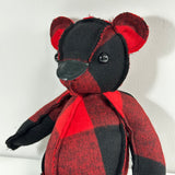 Inside-Out Bear 18" BUFFALO PLAID