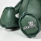 Inside-Out Bear 18" GREEN LEATHER