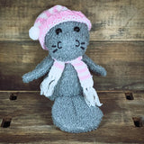 Festive Holiday Manatee Plush 6"