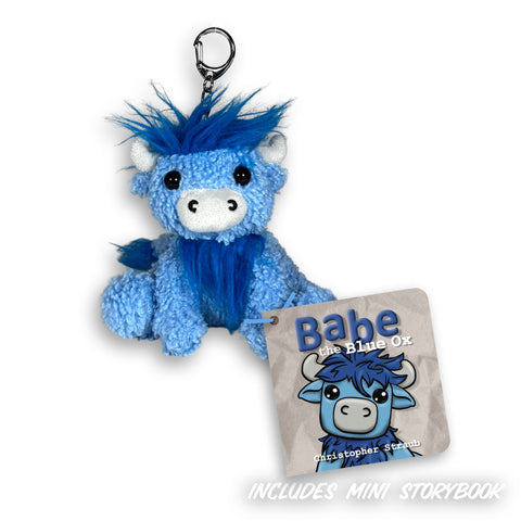 BABE THE BLUE OX 4.5" Plush Keychain + Mini Story *PRE-ORDER*