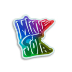 Minnesota RAINBOW Vinyl Sticker