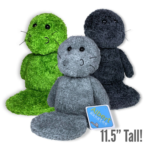 ALBERT Large 11.5" Manatee Plush