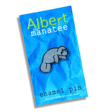 ALBERT Manatee Enamel Pin