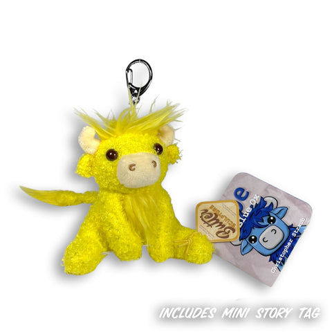BUTTERS THE YELLOW OX 4.5" Plush Bag Charm w/Mini Story Tag