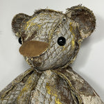 Inside-Out Bear 18" ABSTRACT TAN & YELLOW